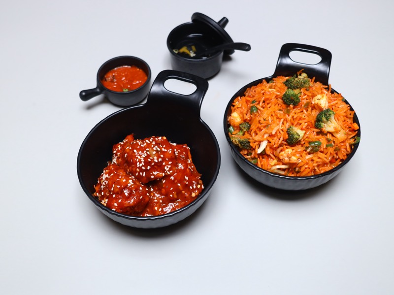 Chinese Platter at Spice of South, Najafgarh