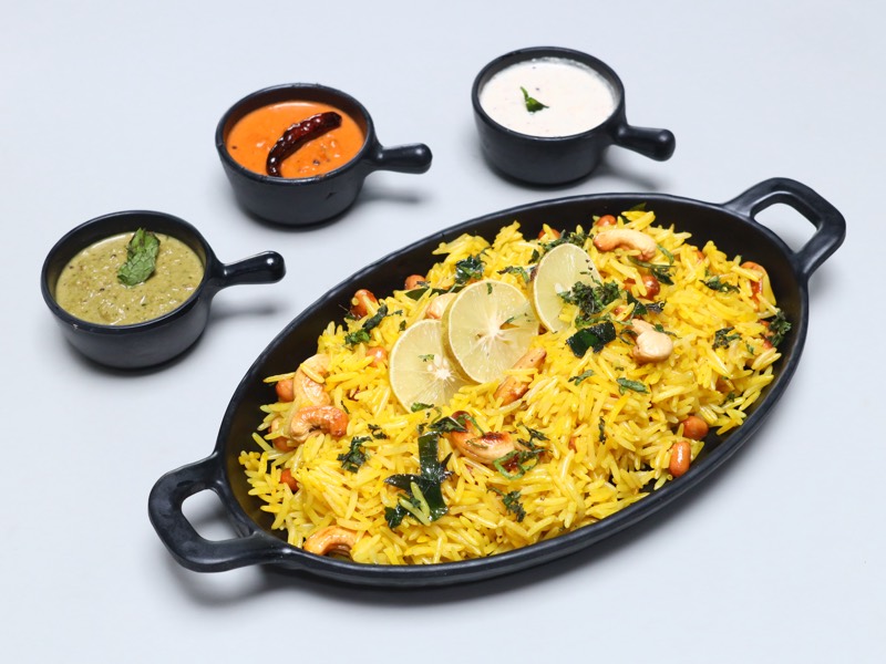 Lemon Rice at Spice of South, Najafgarh