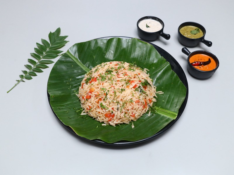 Tomato Rice at Spice of South, Najafgarh